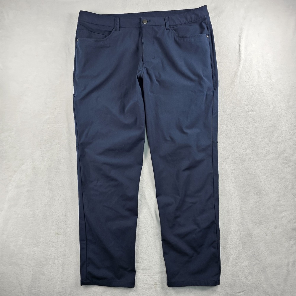 Lululemon Mens Pants 36x29 ABC Classic Warpstreme Navy Five Pocket Stretch